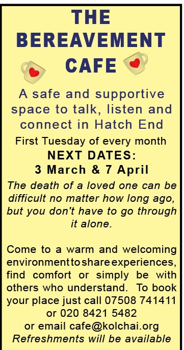 Bereavement Cafe March and April