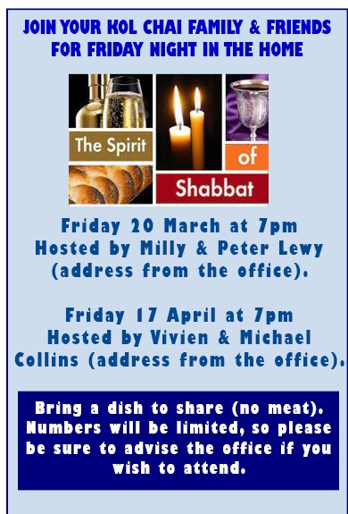 Friday night in the home March & April