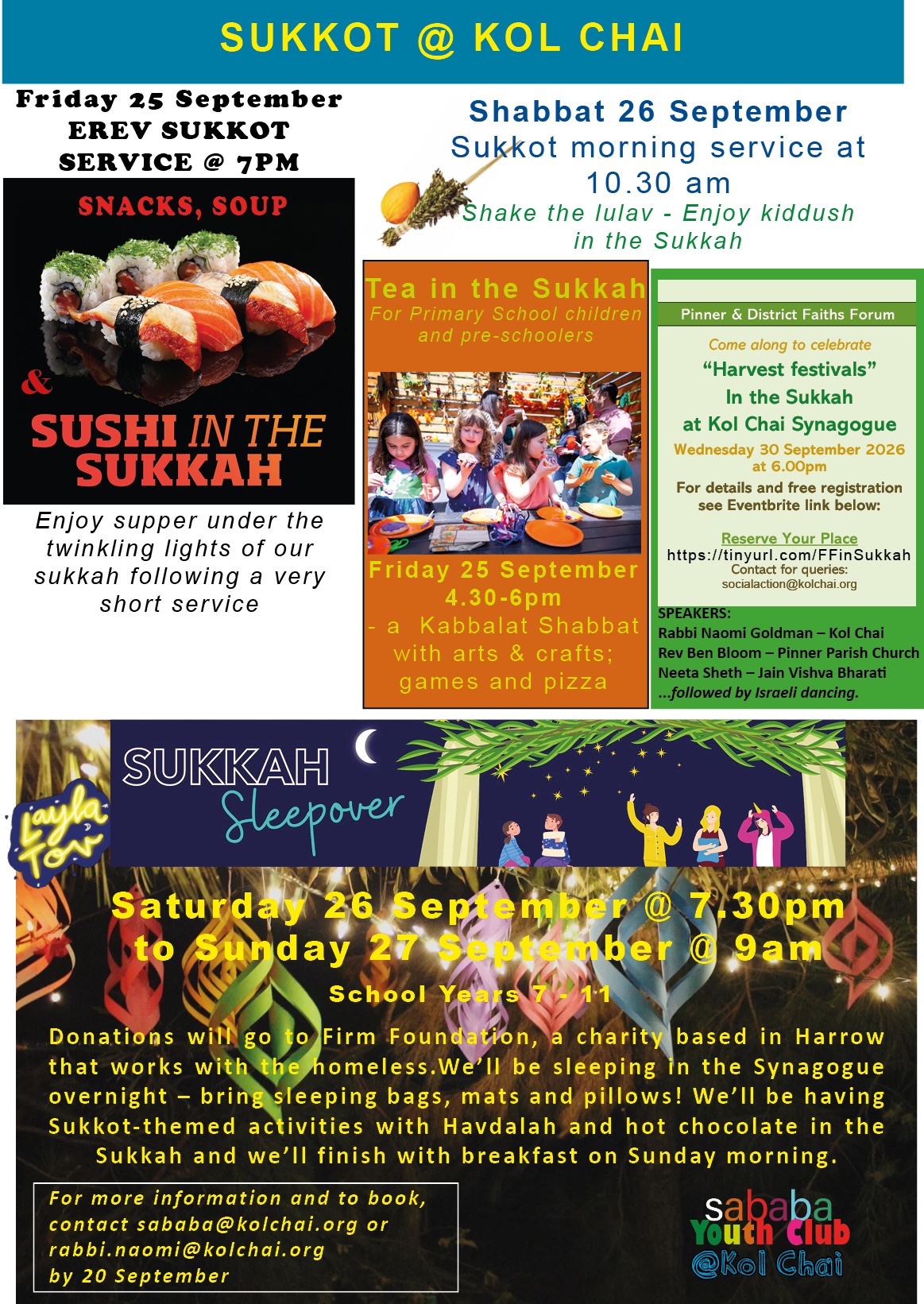 Sukkot at KC 2026
